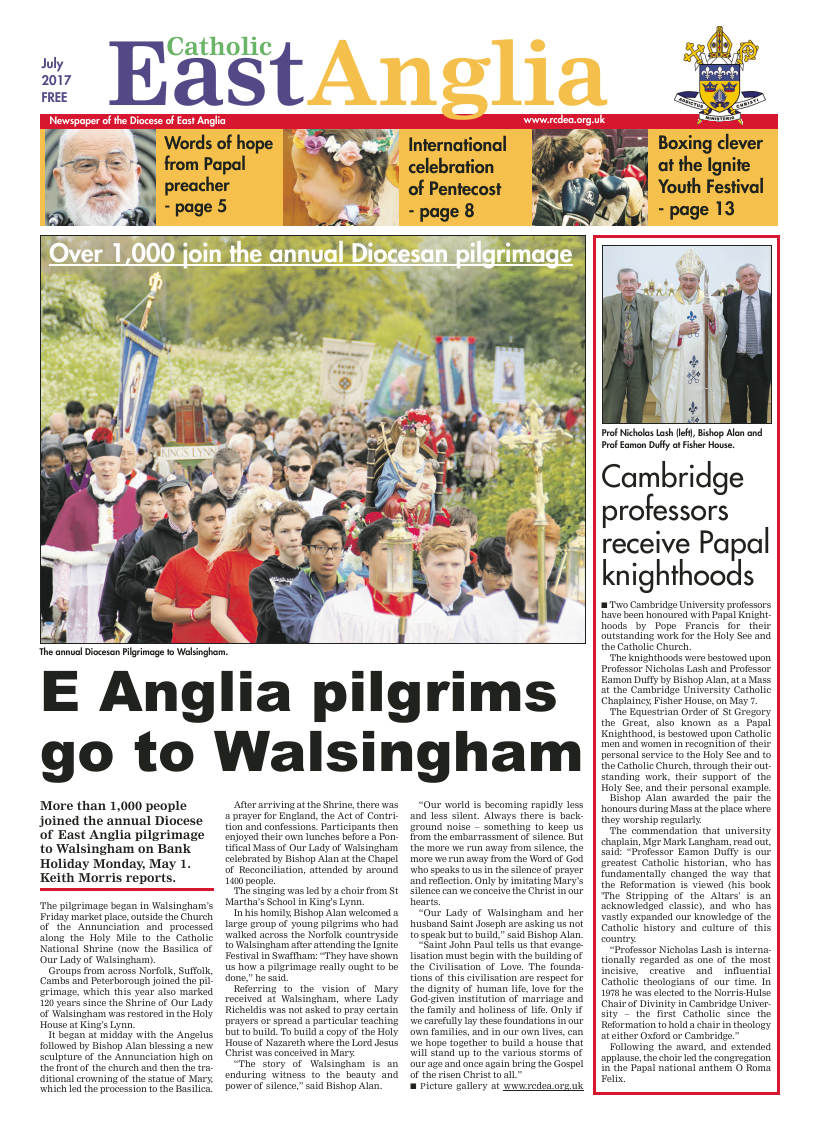 July 2017 edition of the Catholic East Anglia - Page 