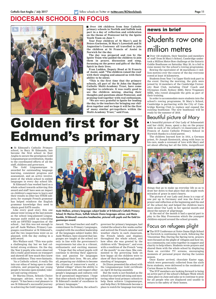 July 2017 edition of the Catholic East Anglia - Page 