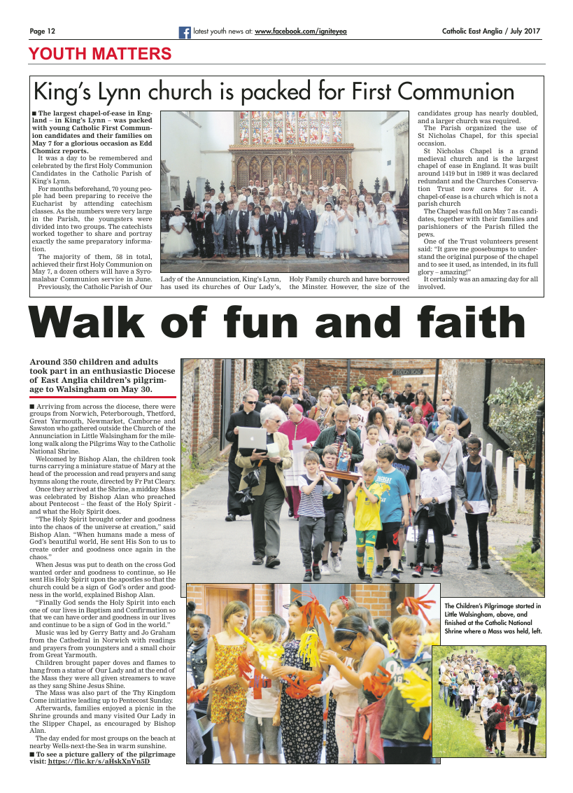 July 2017 edition of the Catholic East Anglia - Page 