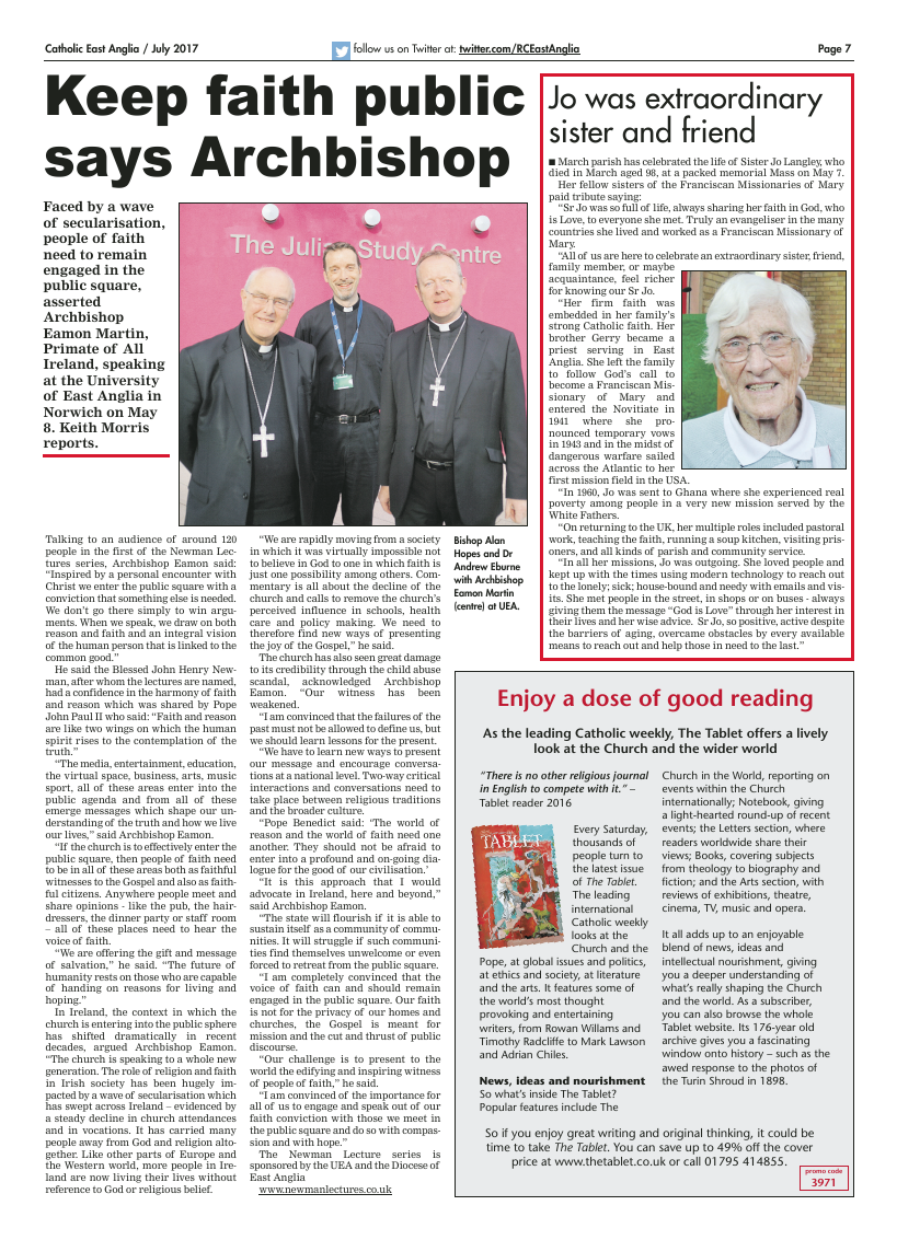 July 2017 edition of the Catholic East Anglia - Page 