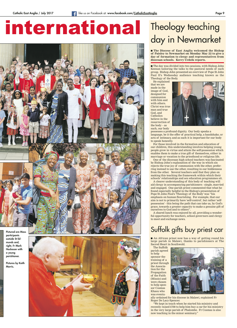 July 2017 edition of the Catholic East Anglia - Page 