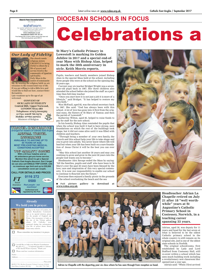 Sept 2017 edition of the Catholic East Anglia - Page 