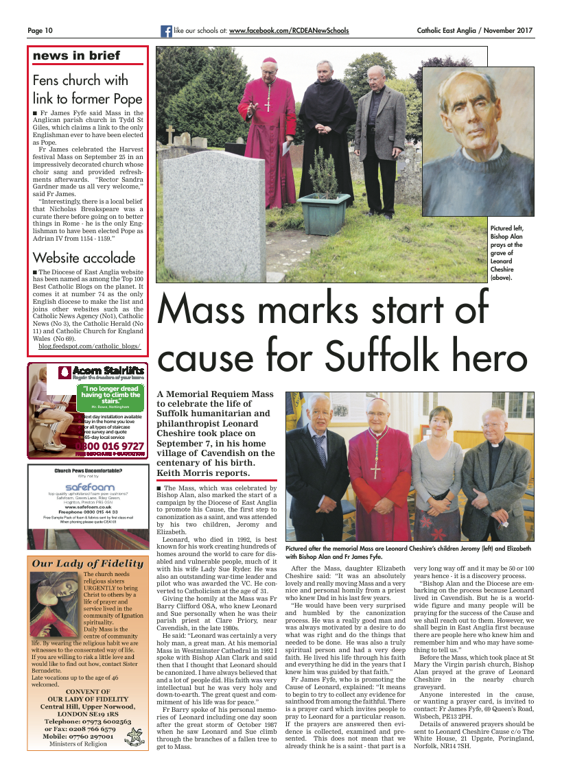 Nov 2017 edition of the Catholic East Anglia - Page 