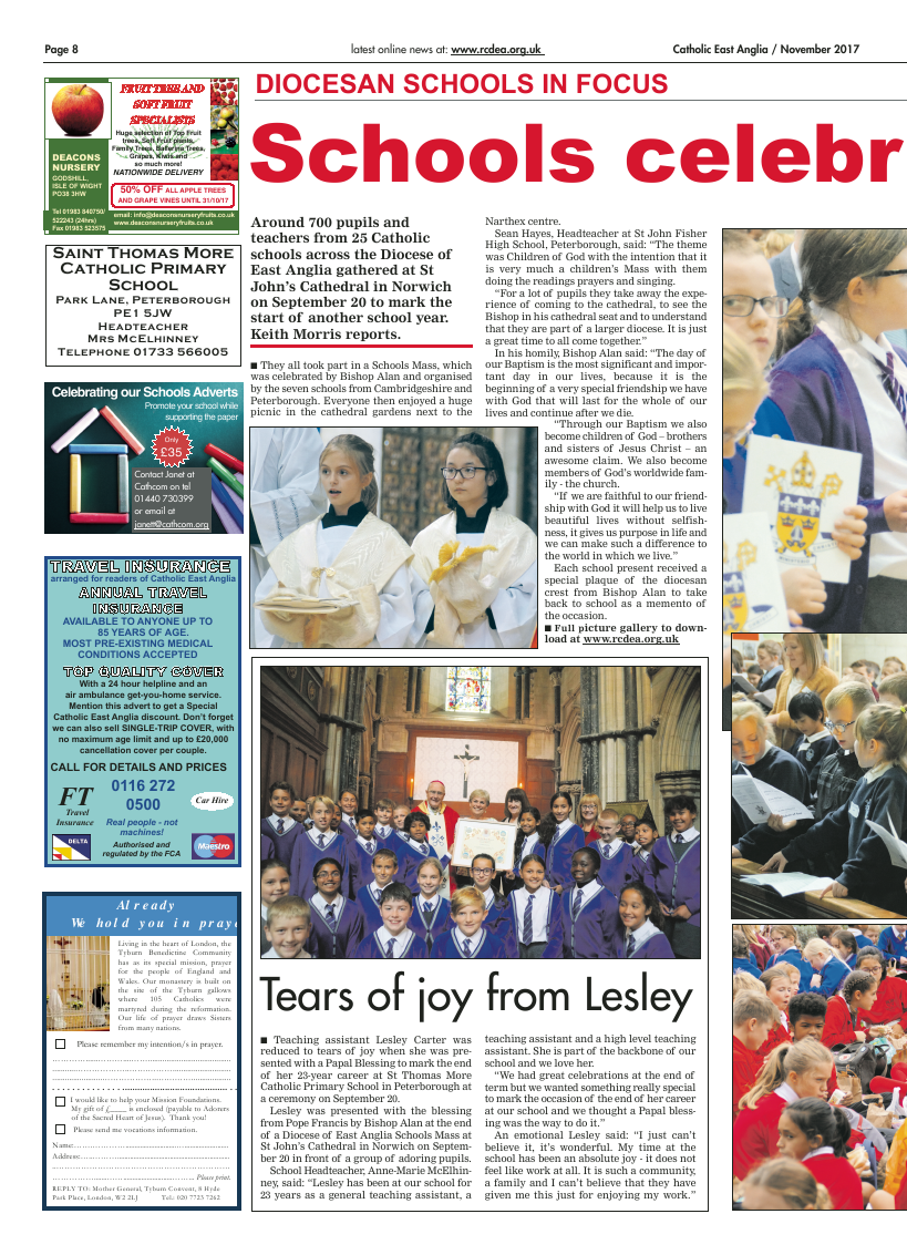 Nov 2017 edition of the Catholic East Anglia - Page 