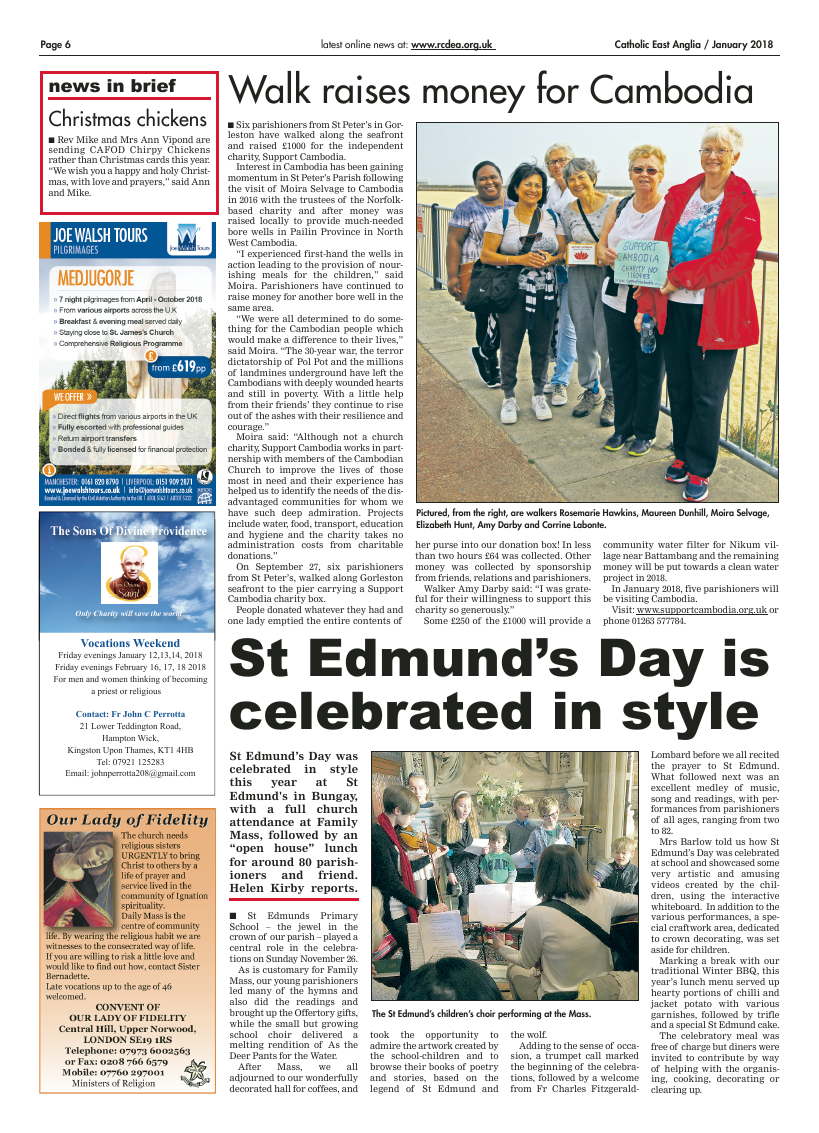 Jan 2018 edition of the Catholic East Anglia - Page 