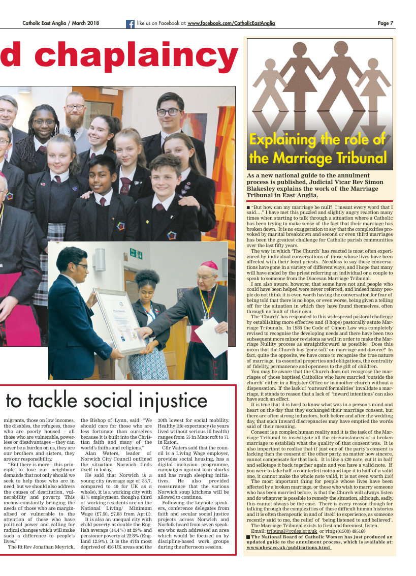 Mar 2018 edition of the Catholic East Anglia - Page 