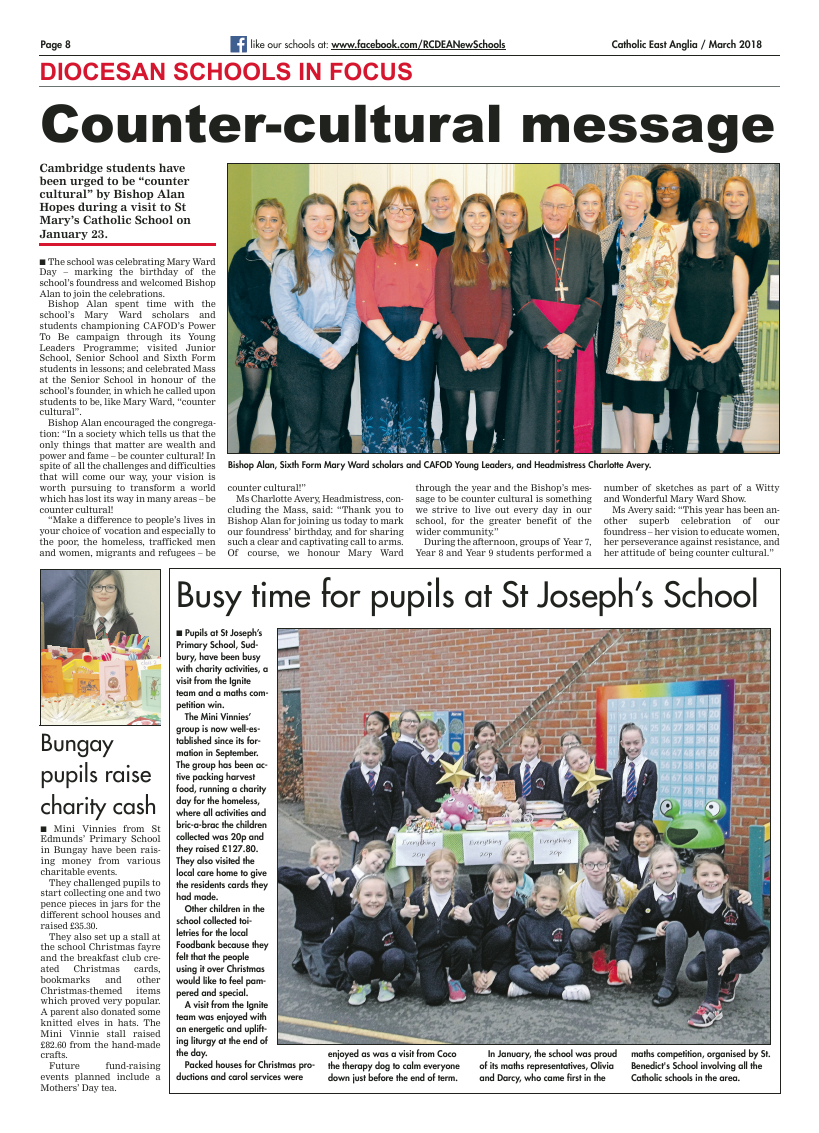 Mar 2018 edition of the Catholic East Anglia - Page 