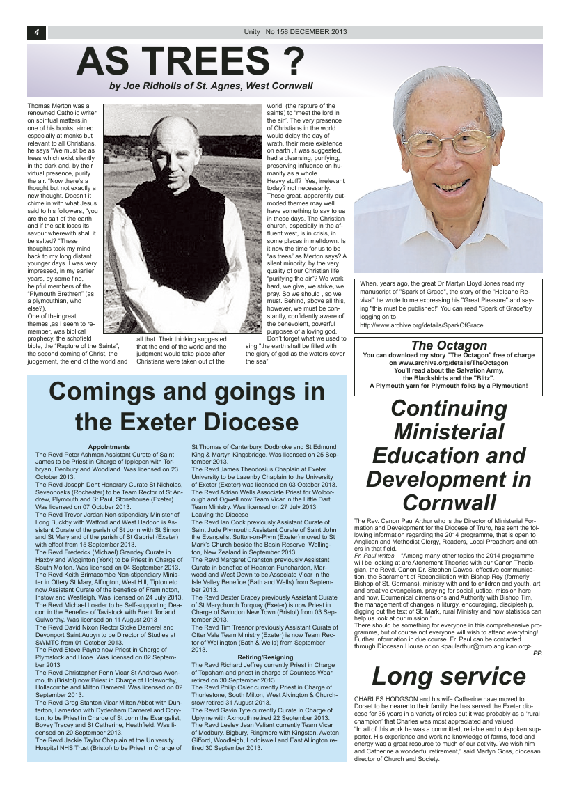 Dec 2013 edition of the Unity