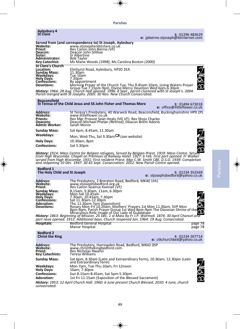 2021 edition of the Northampton Diocesan Directory