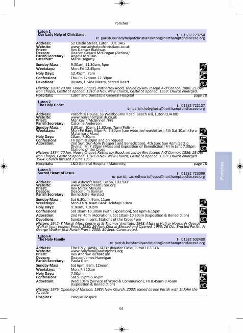 2021 edition of the Northampton Diocesan Directory