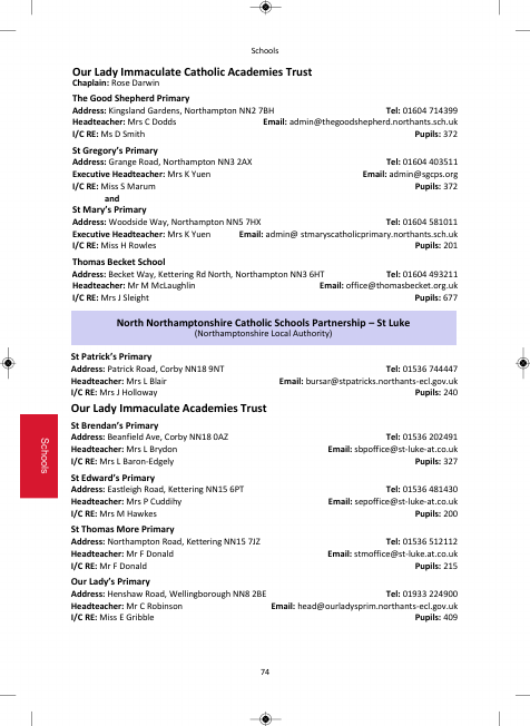 2021 edition of the Northampton Diocesan Directory