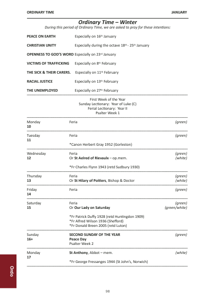 2022 edition of the Northampton Diocesan Directory