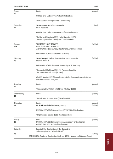 2022 edition of the Northampton Diocesan Directory