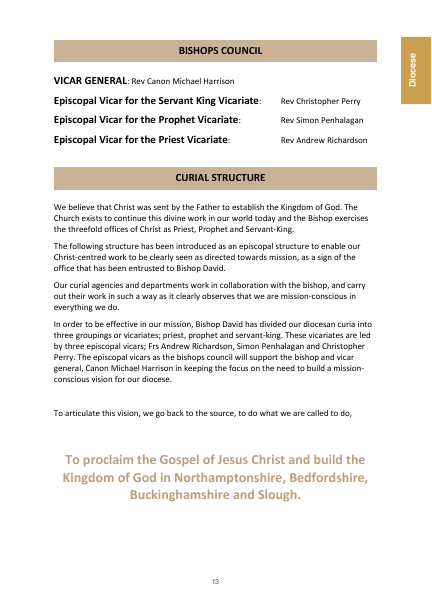 2022 edition of the Northampton Diocesan Directory