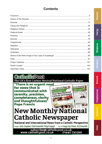 2022 edition of the Northampton Diocesan Directory