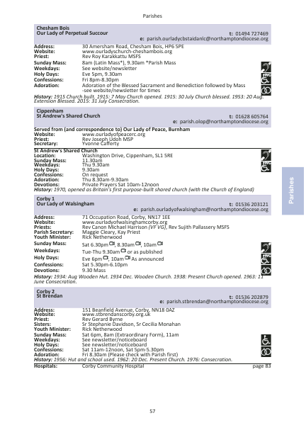 2022 edition of the Northampton Diocesan Directory