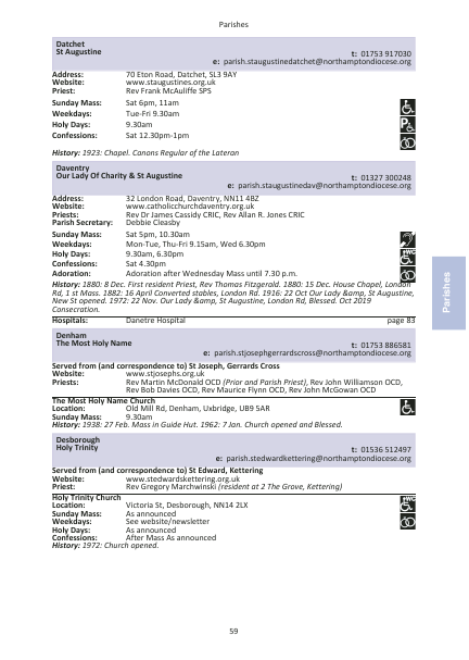 2022 edition of the Northampton Diocesan Directory