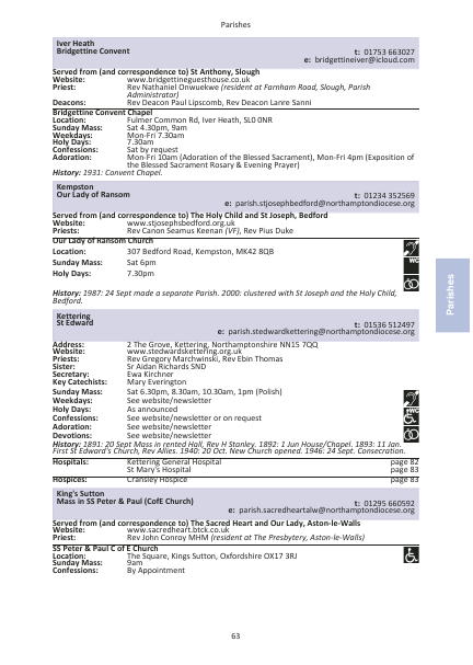 2022 edition of the Northampton Diocesan Directory