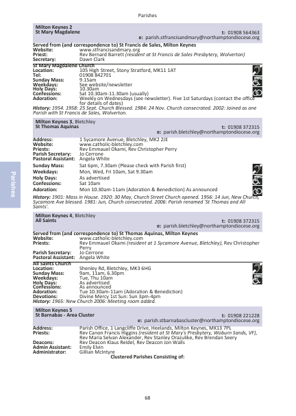 2022 edition of the Northampton Diocesan Directory