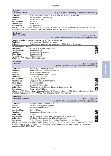 2022 edition of the Northampton Diocesan Directory