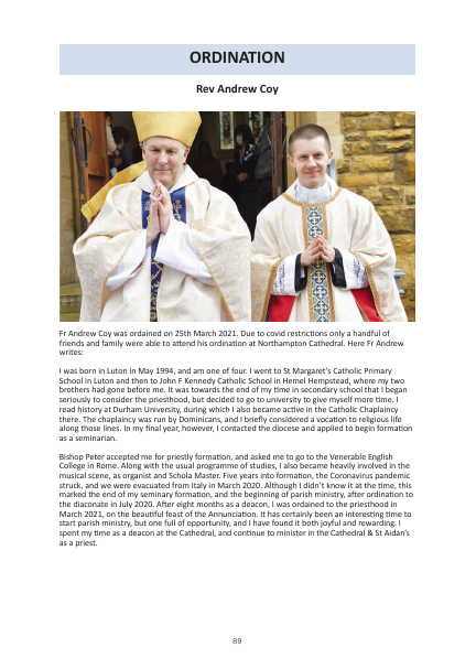 2022 edition of the Northampton Diocesan Directory