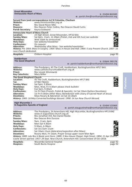 2023 edition of the Northampton Diocesan Directory