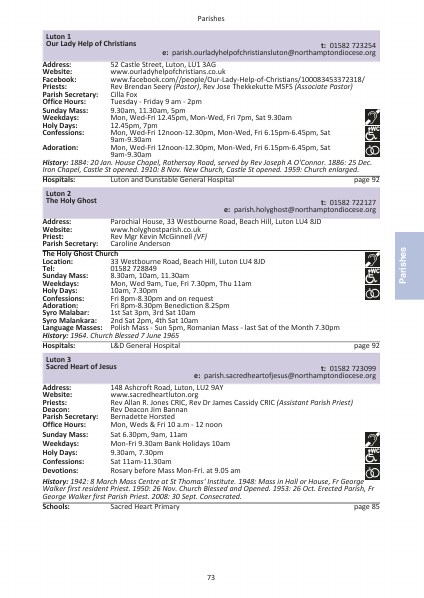 2023 edition of the Northampton Diocesan Directory