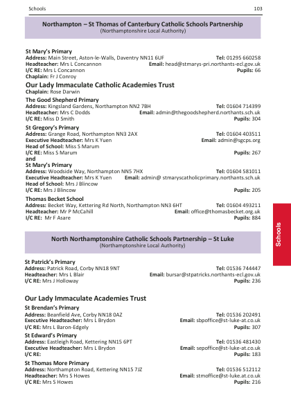 2024 edition of the Northampton Diocesan Directory