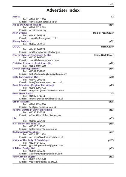 2024 edition of the Northampton Diocesan Directory