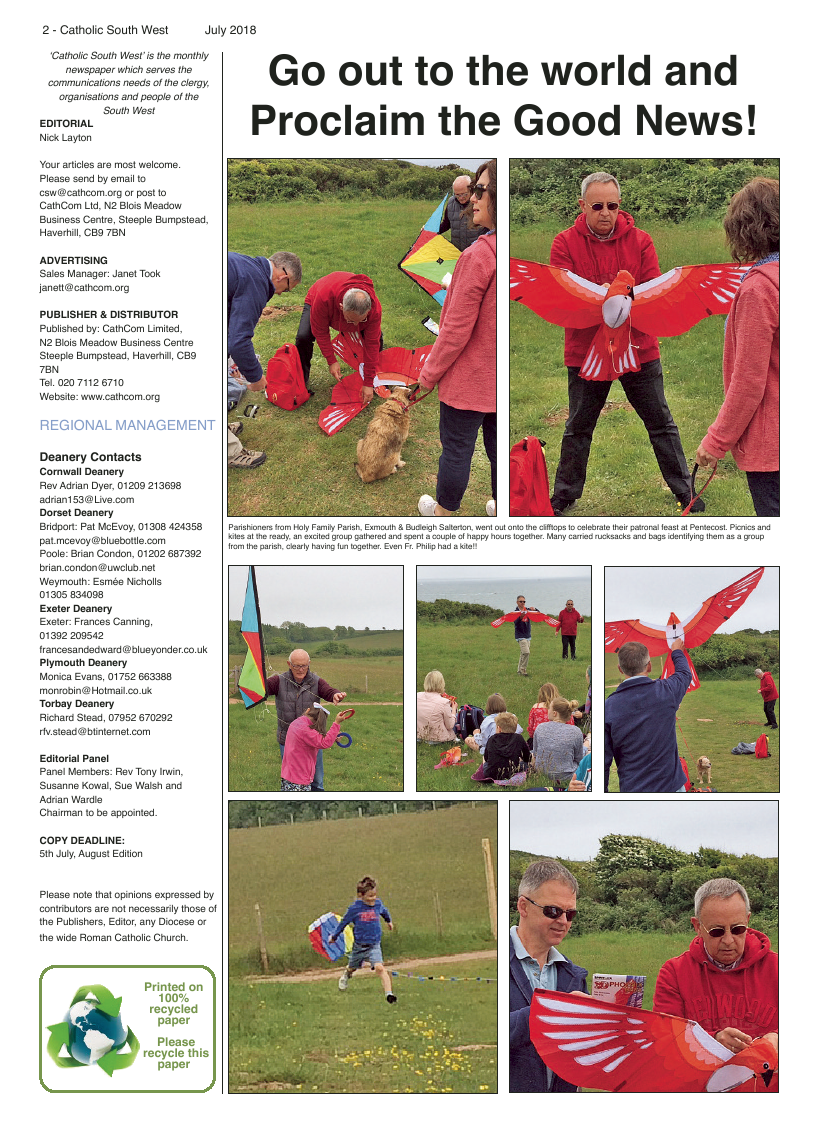 Jul 2018 edition of the Catholic South West - Page 