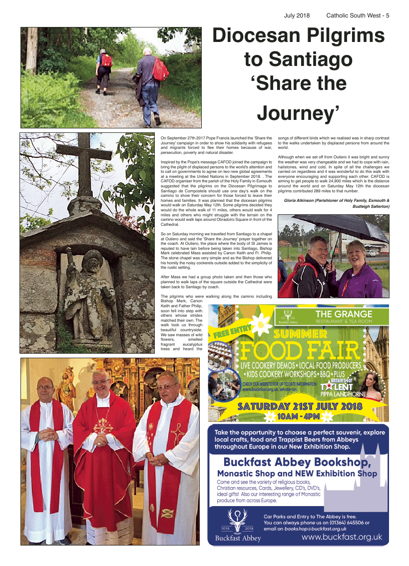 Jul 2018 edition of the Catholic South West - Page 