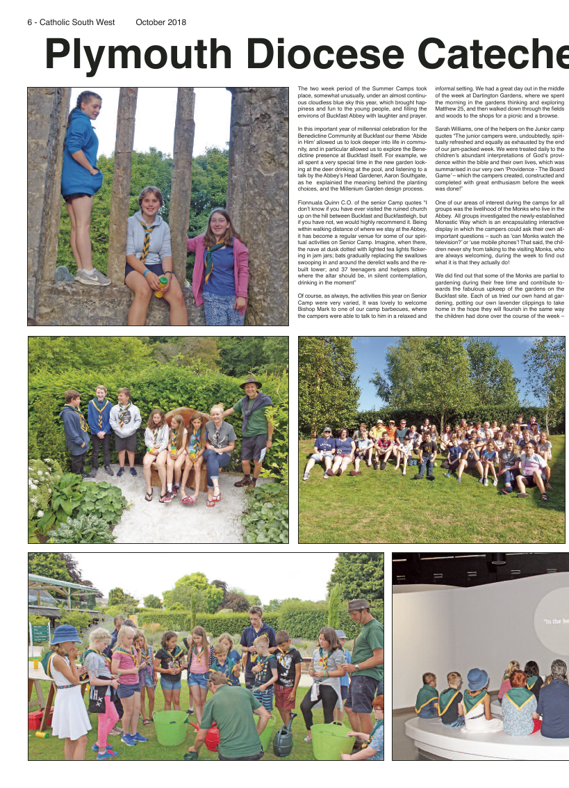 Oct 2018 edition of the Catholic South West - Page 