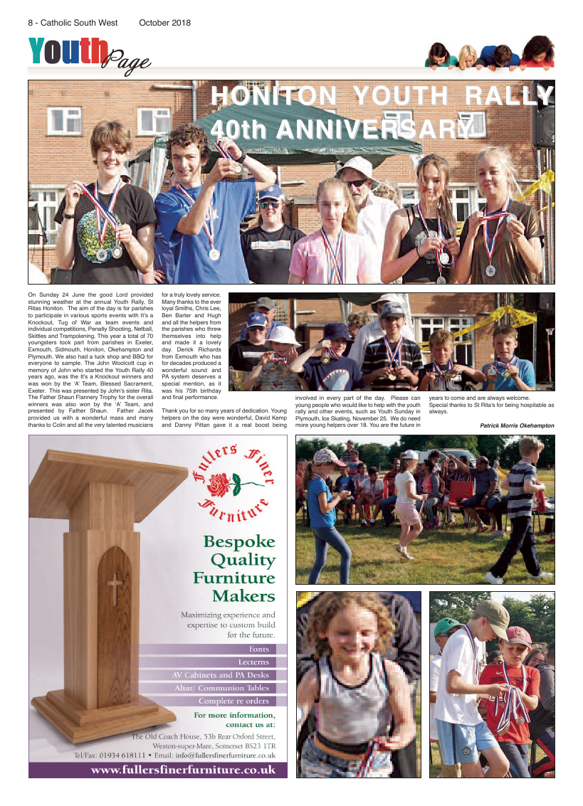Oct 2018 edition of the Catholic South West - Page 