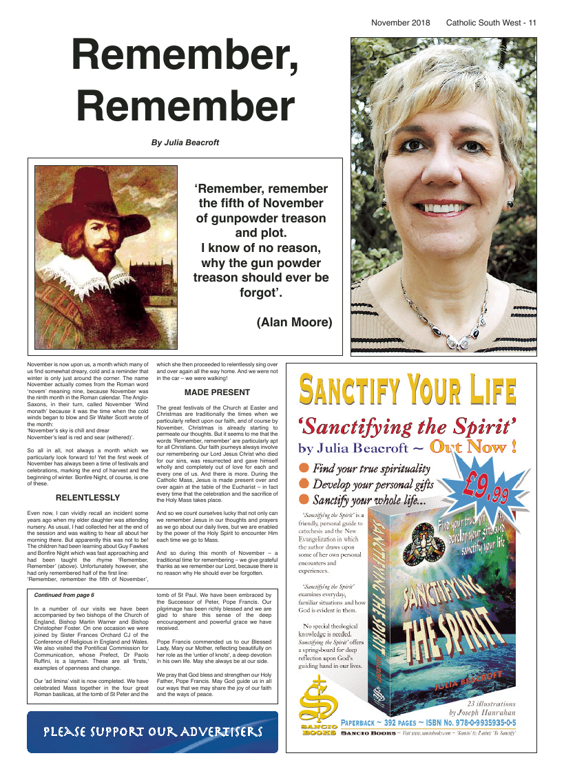 Nov 2018 edition of the Catholic South West - Page 