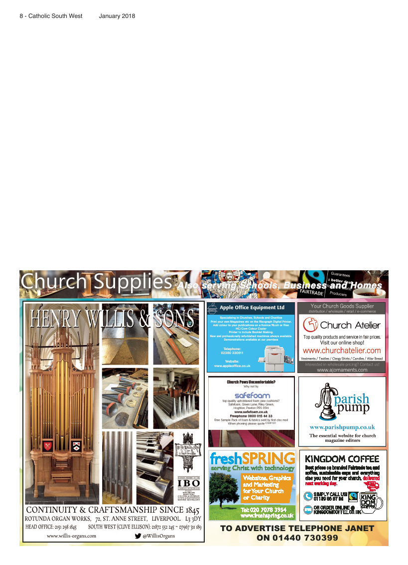 Jan 2018 edition of the Catholic South West - Page 