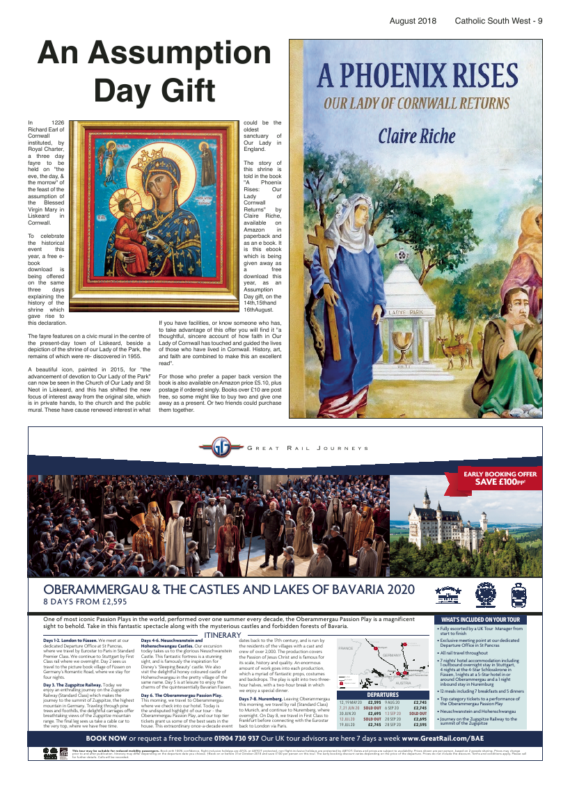 Aug 2018 edition of the Catholic South West - Page 