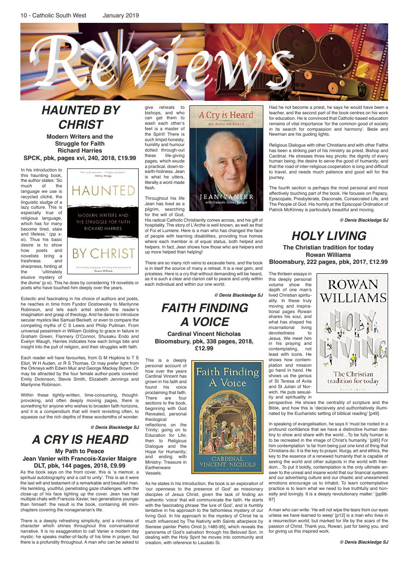 Jan 2019 edition of the Catholic South West - Page 