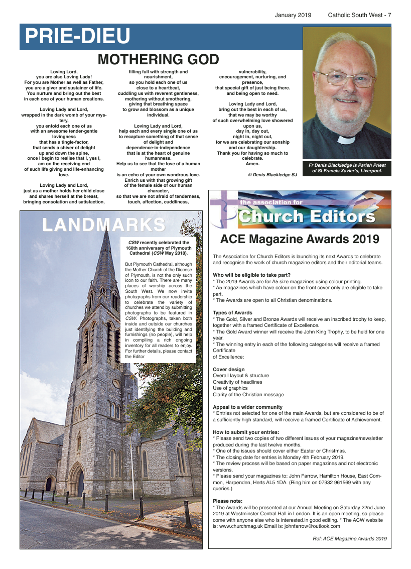 Jan 2019 edition of the Catholic South West - Page 