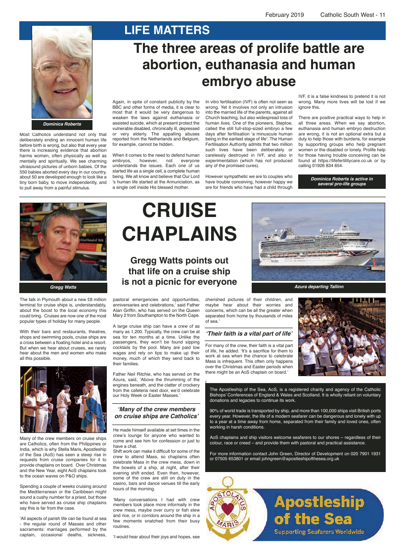 Feb 2019 edition of the Catholic South West - Page 