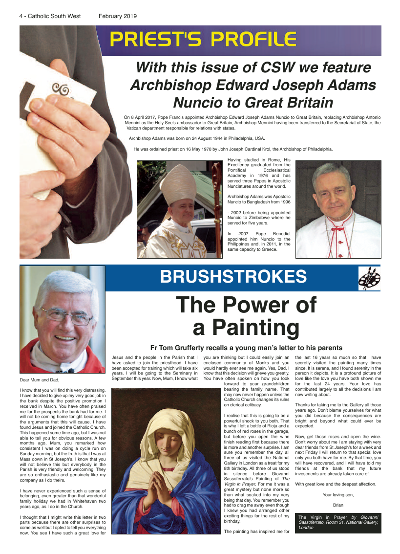 Feb 2019 edition of the Catholic South West - Page 
