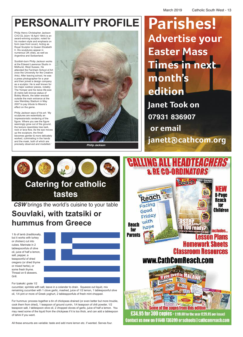 Mar 2019 edition of the Catholic South West - Page 