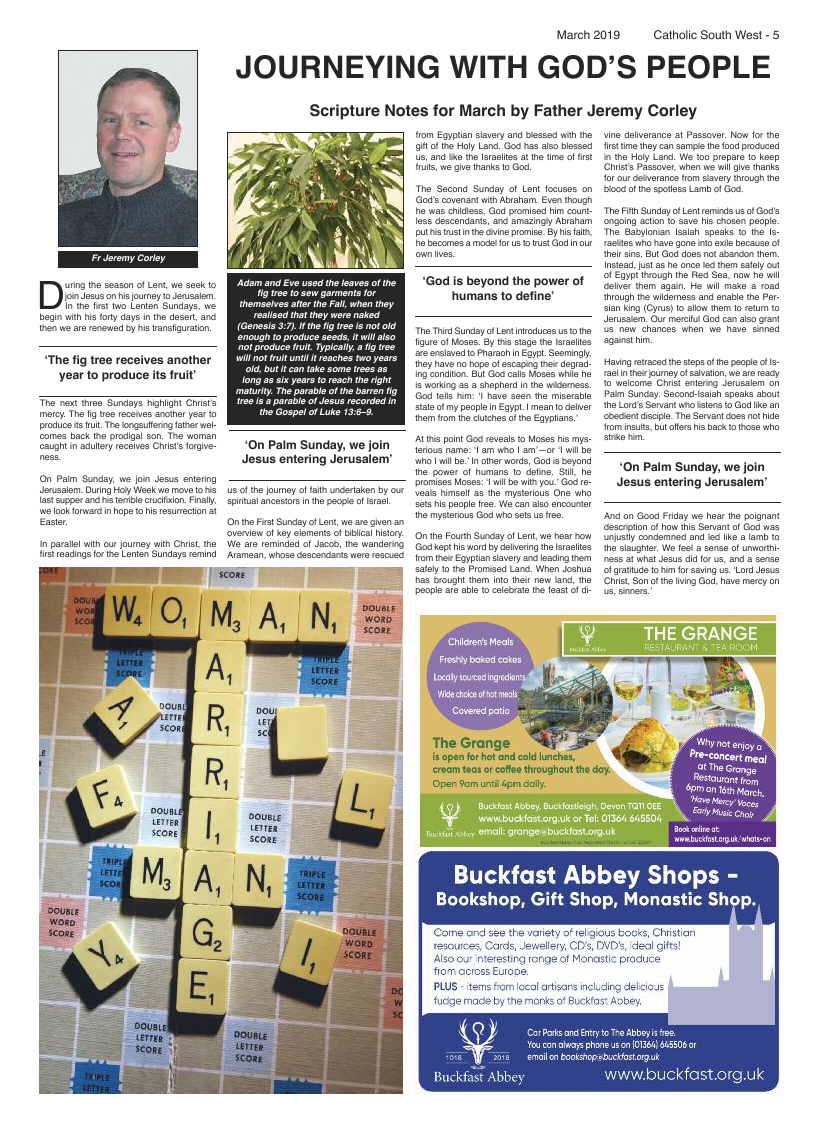 Mar 2019 edition of the Catholic South West - Page 