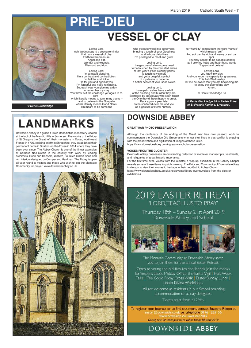 Mar 2019 edition of the Catholic South West - Page 