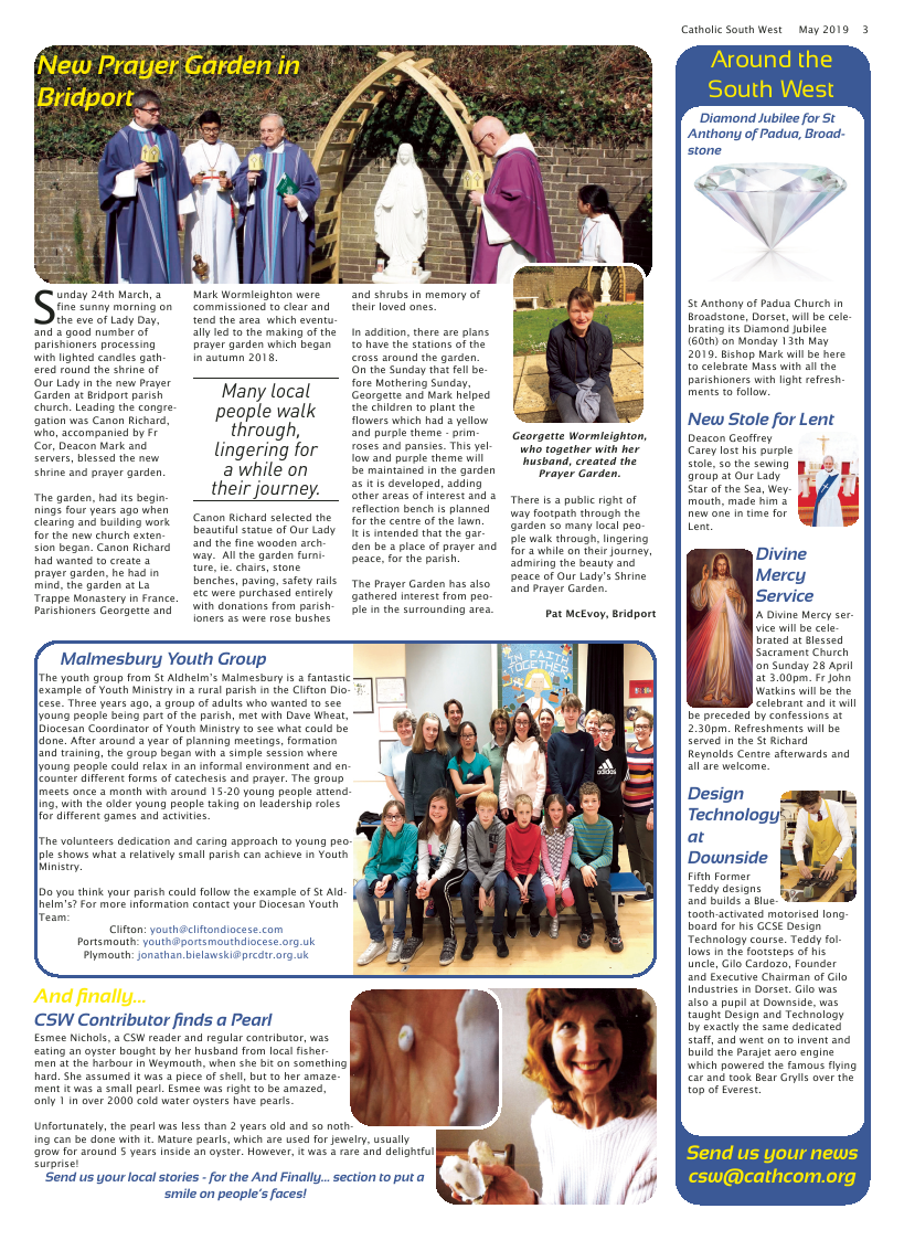 May 2019 edition of the Catholic South West - Page May 2019 edition of the Catholic South West - Page