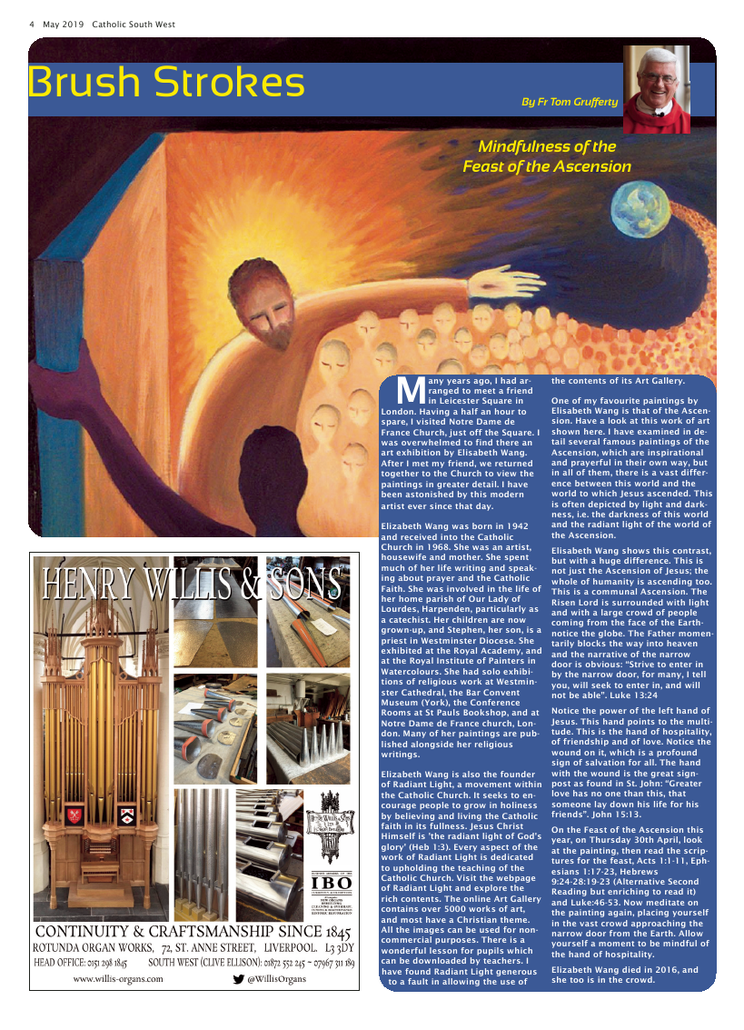 May 2019 edition of the Catholic South West - Page May 2019 edition of the Catholic South West - Page