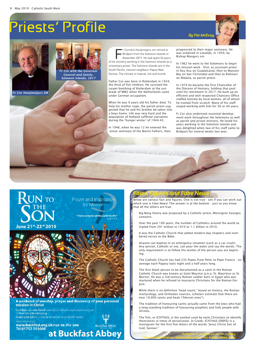 May 2019 edition of the Catholic South West - Page May 2019 edition of the Catholic South West - Page