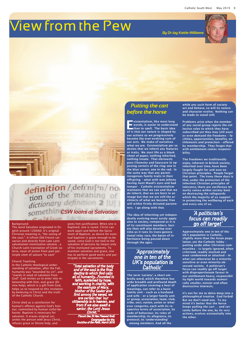 May 2019 edition of the Catholic South West - Page May 2019 edition of the Catholic South West - Page