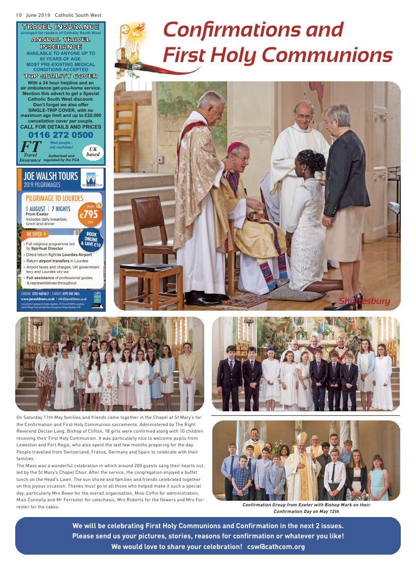Jun 2019 edition of the Catholic South West - Page Jun 2019 edition of the Catholic South West - Page
