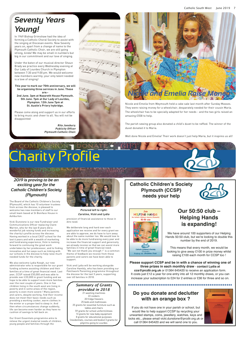 Jun 2019 edition of the Catholic South West - Page 