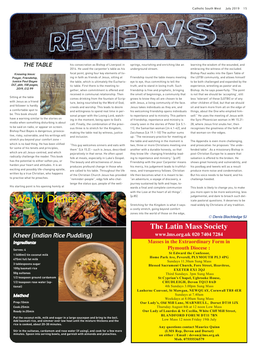 Jul 2019 edition of the Catholic South West - Page 